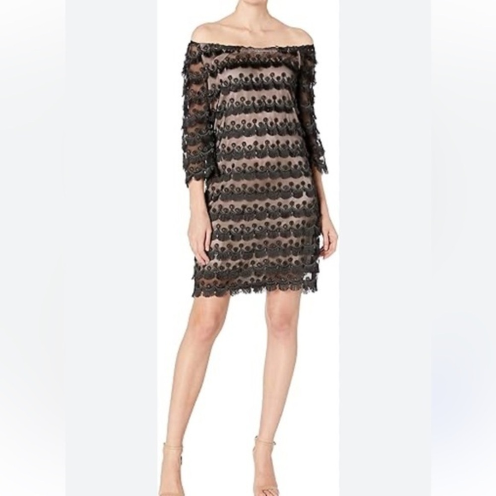 Trina Turk Rosaura Copacabana Black Lace Mini Dress